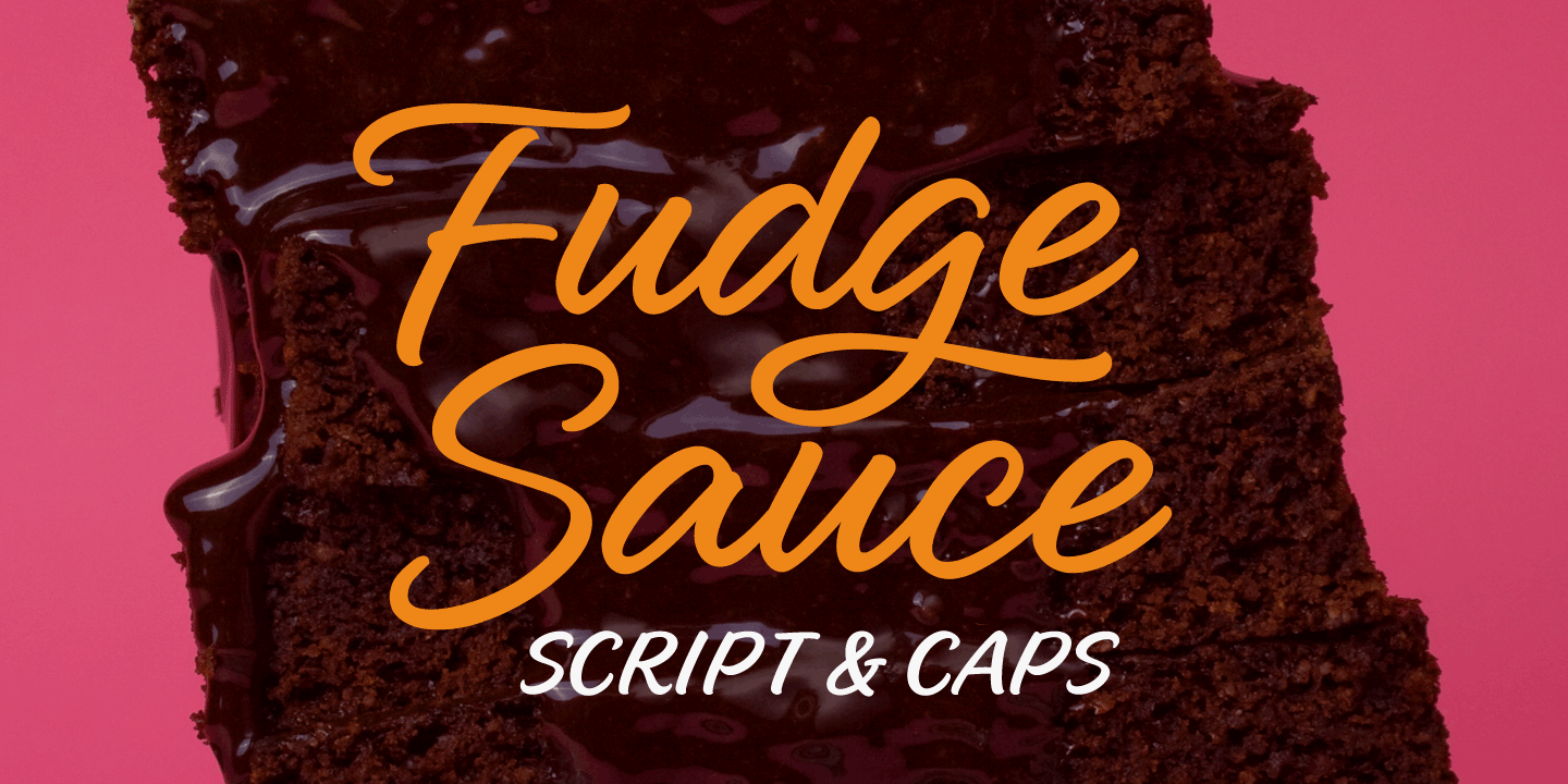 Fudge Sauce Font Poster #1