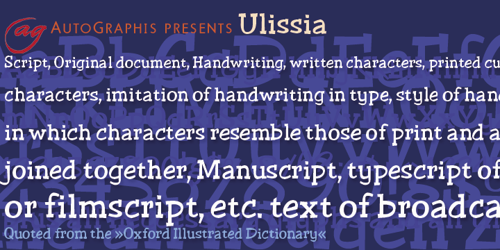 Ulissia Font Poster #1