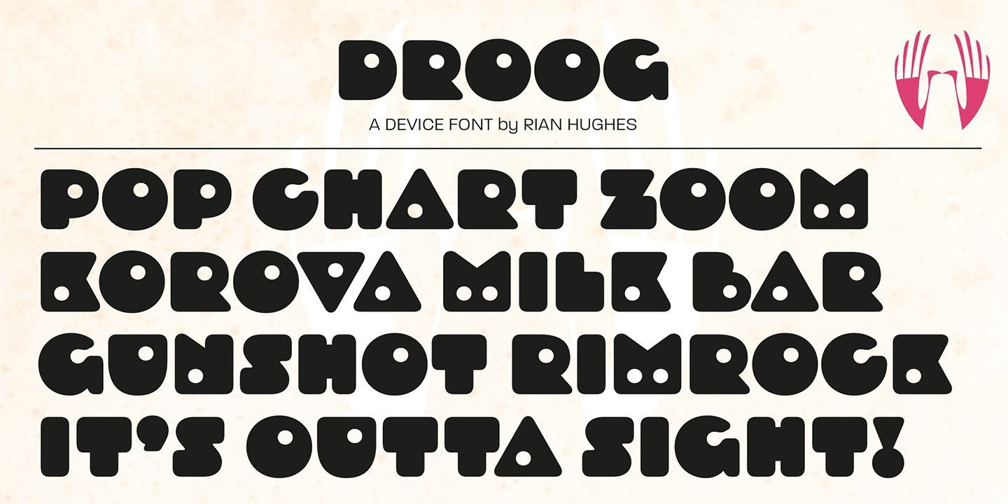 Droog Font Poster #1