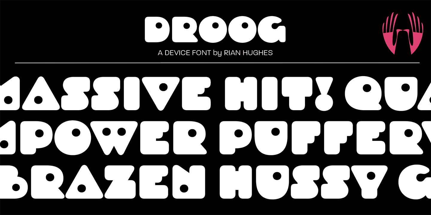 Droog Font Poster #1