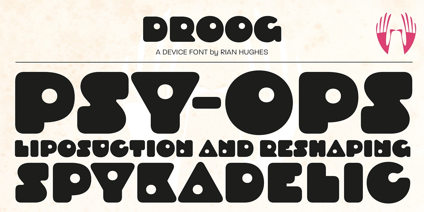 Droog Font Poster #1