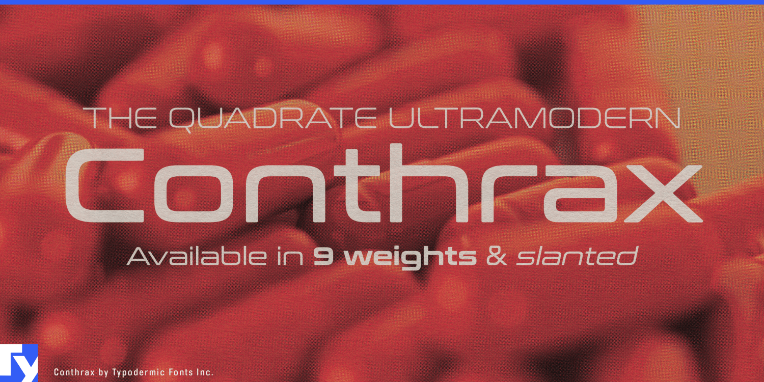 Conthrax Font Poster #1