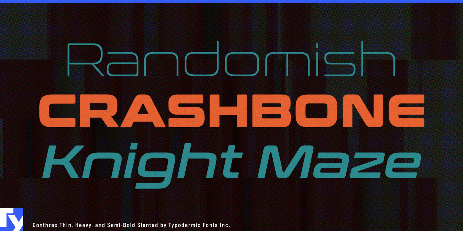 Conthrax Font Poster #1