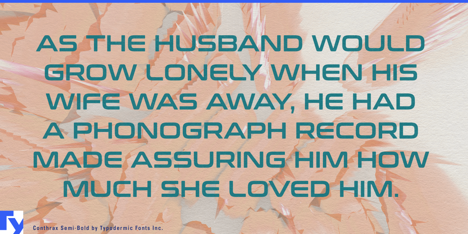 Conthrax Font Poster #1