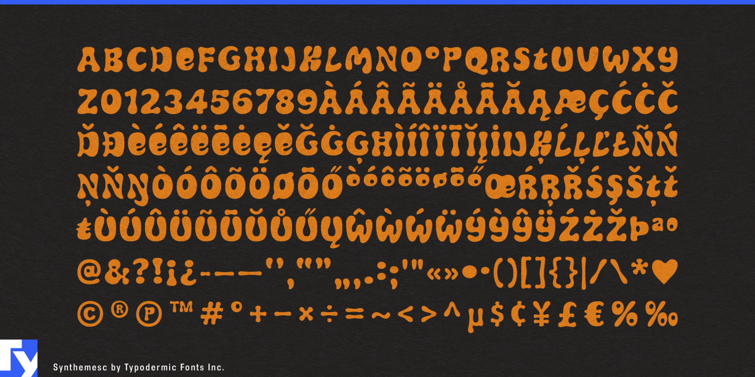 Synthemesc Font Poster #1