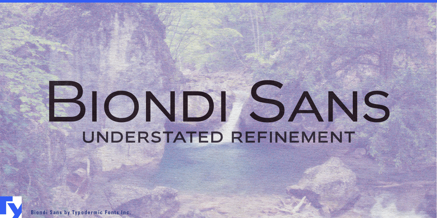 Biondi Sans Font Poster #1