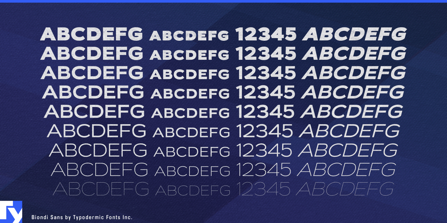 Biondi Sans Font Poster #1
