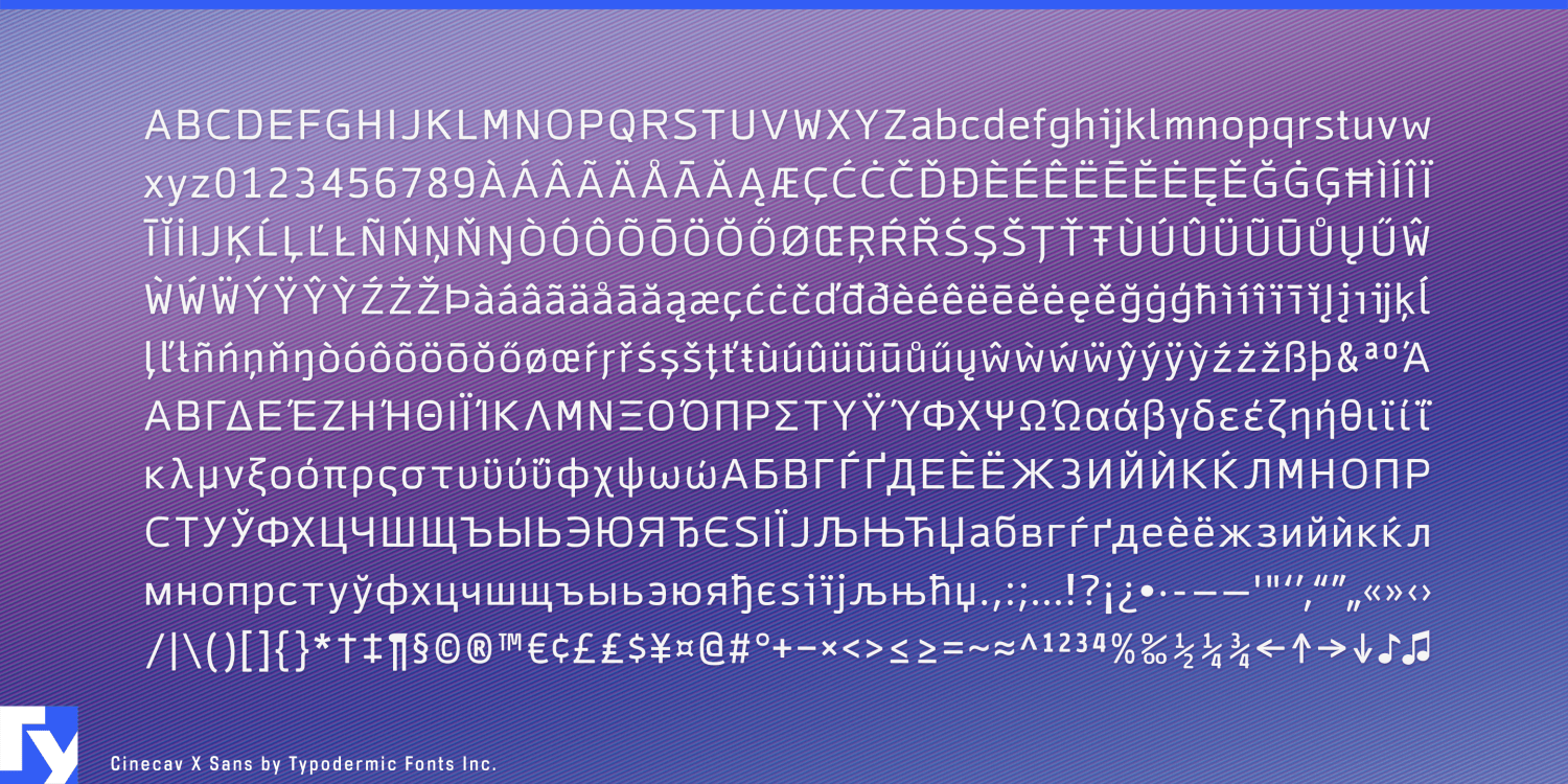 Cinecav X Font Poster #1