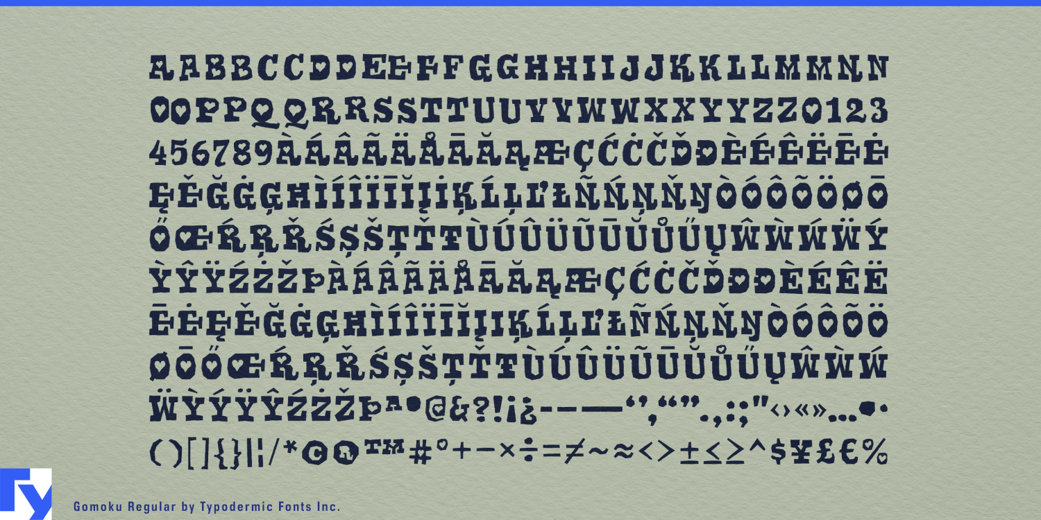 Gomoku Font Poster #1