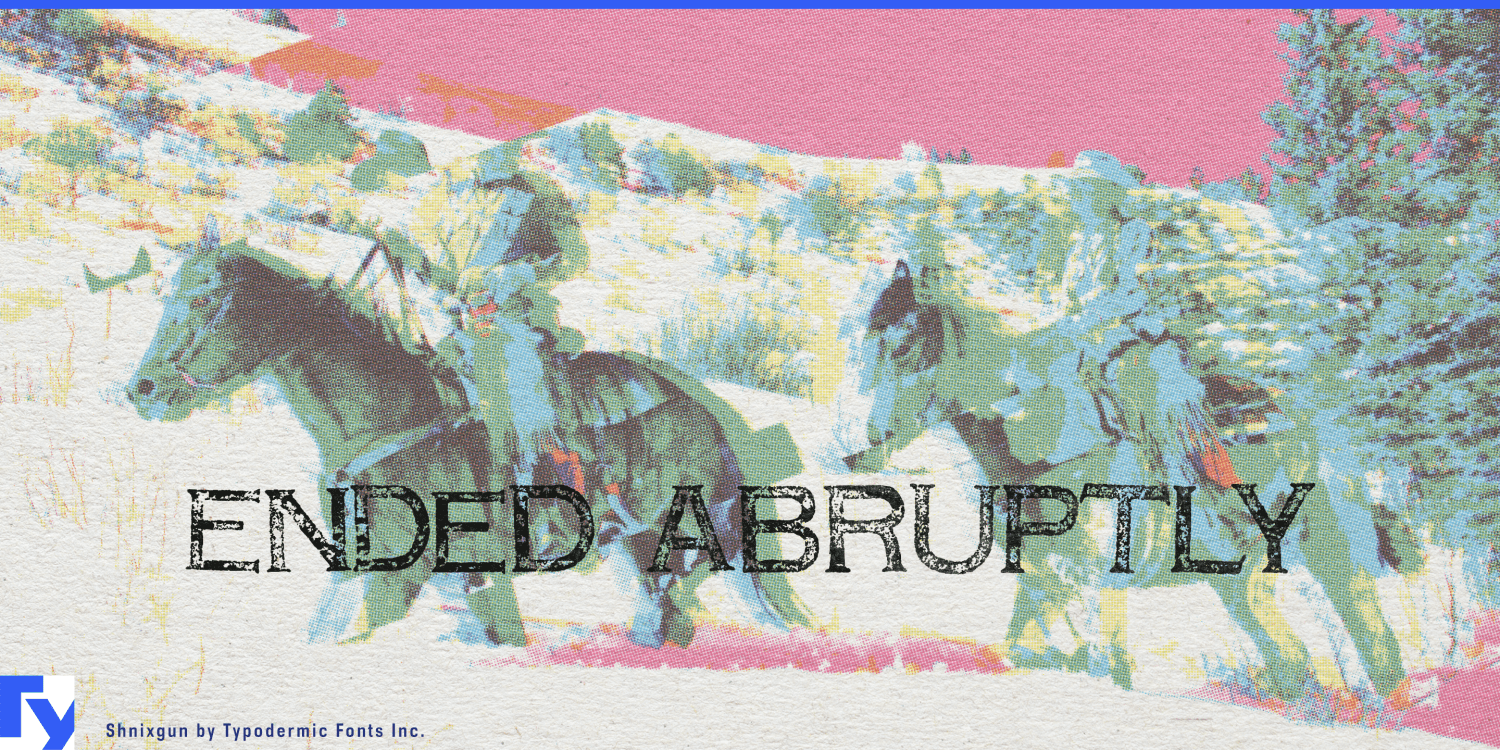 Shnixgun Font Poster #1