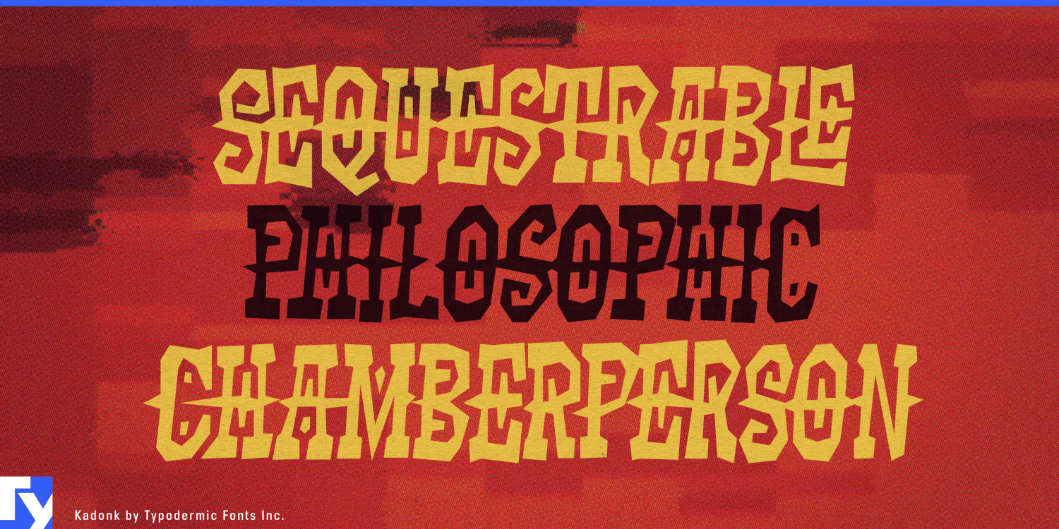 Kadonk Font Poster #1