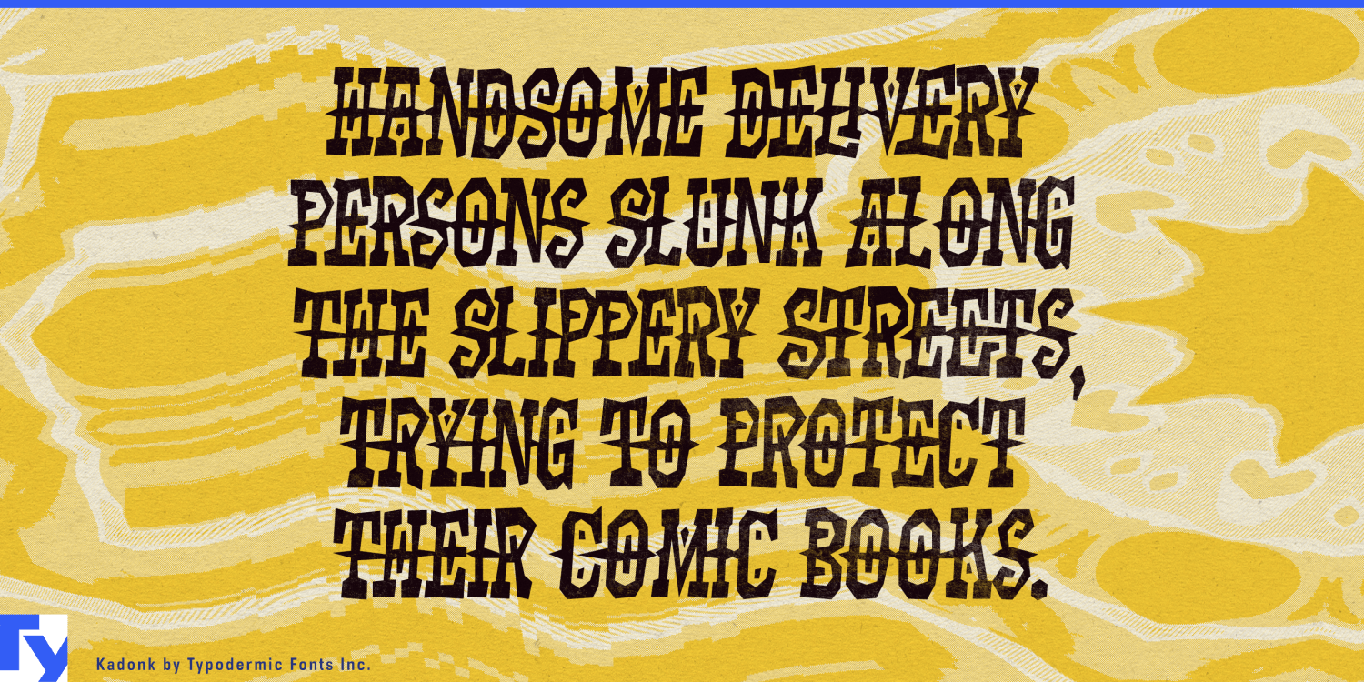 Kadonk Font Poster #1