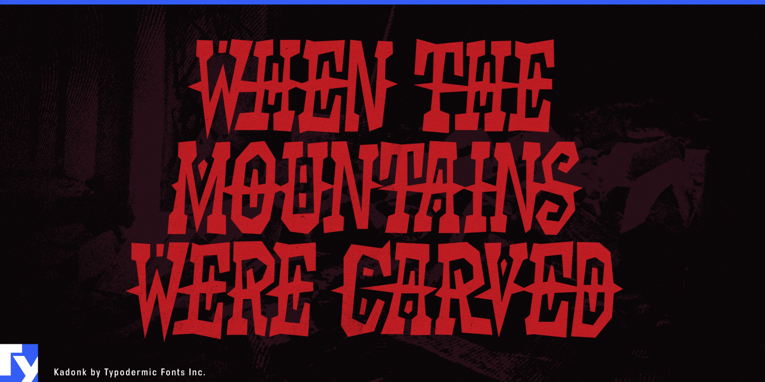 Kadonk Font Poster #1