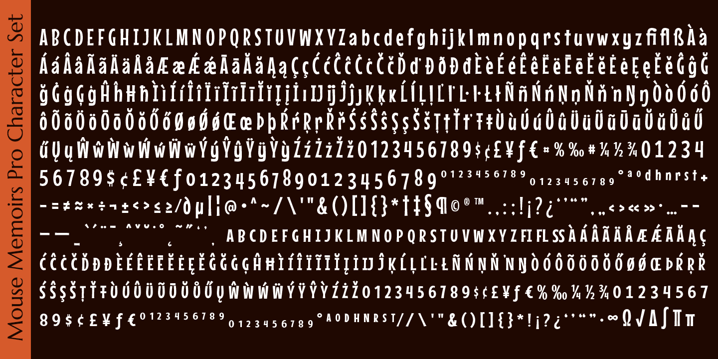 Mouse Memoirs Pro Font Poster #1