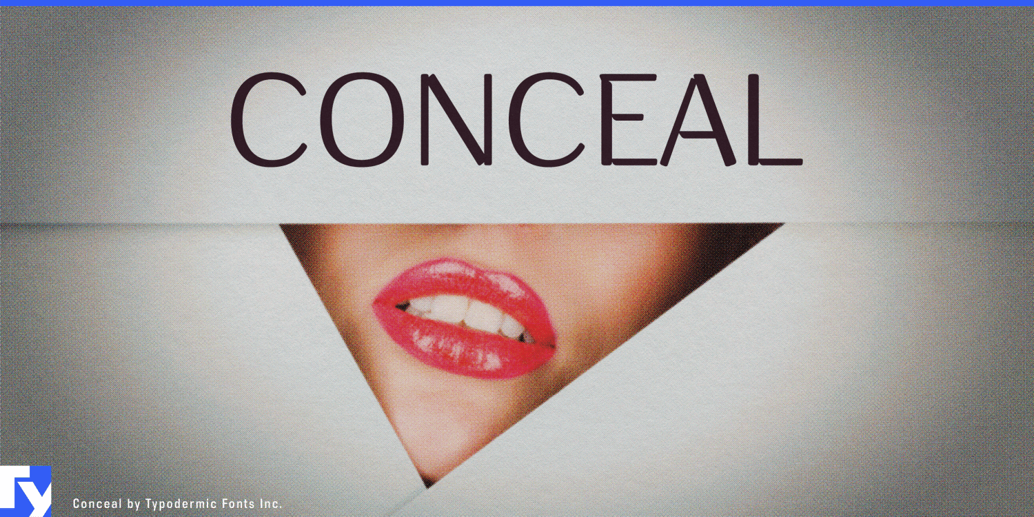 Conceal Font Poster #1