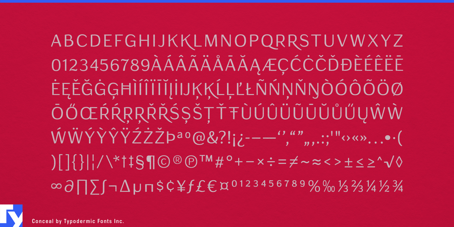 Conceal Font Poster #1