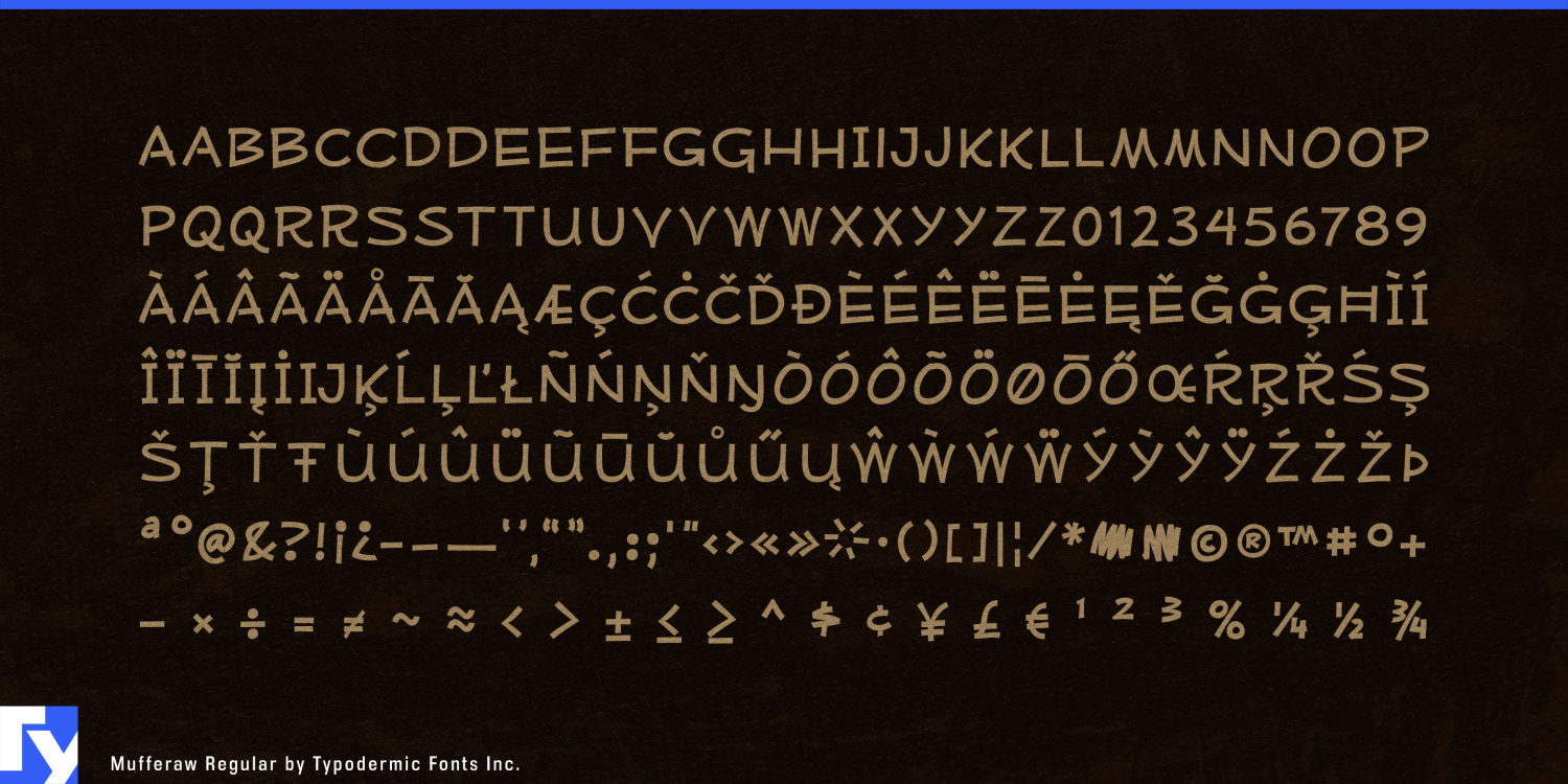 Mufferaw Font Poster #1