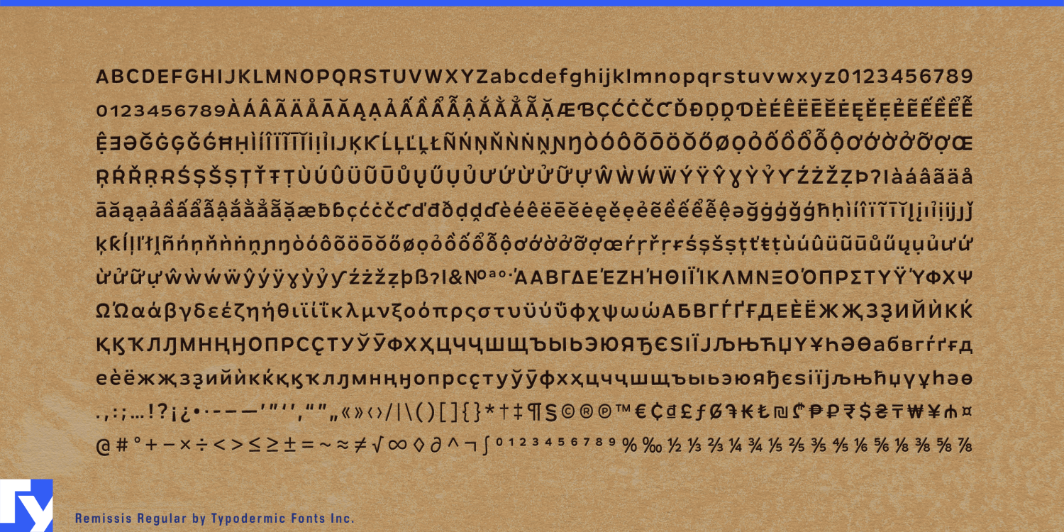 Remissis Font Poster #1