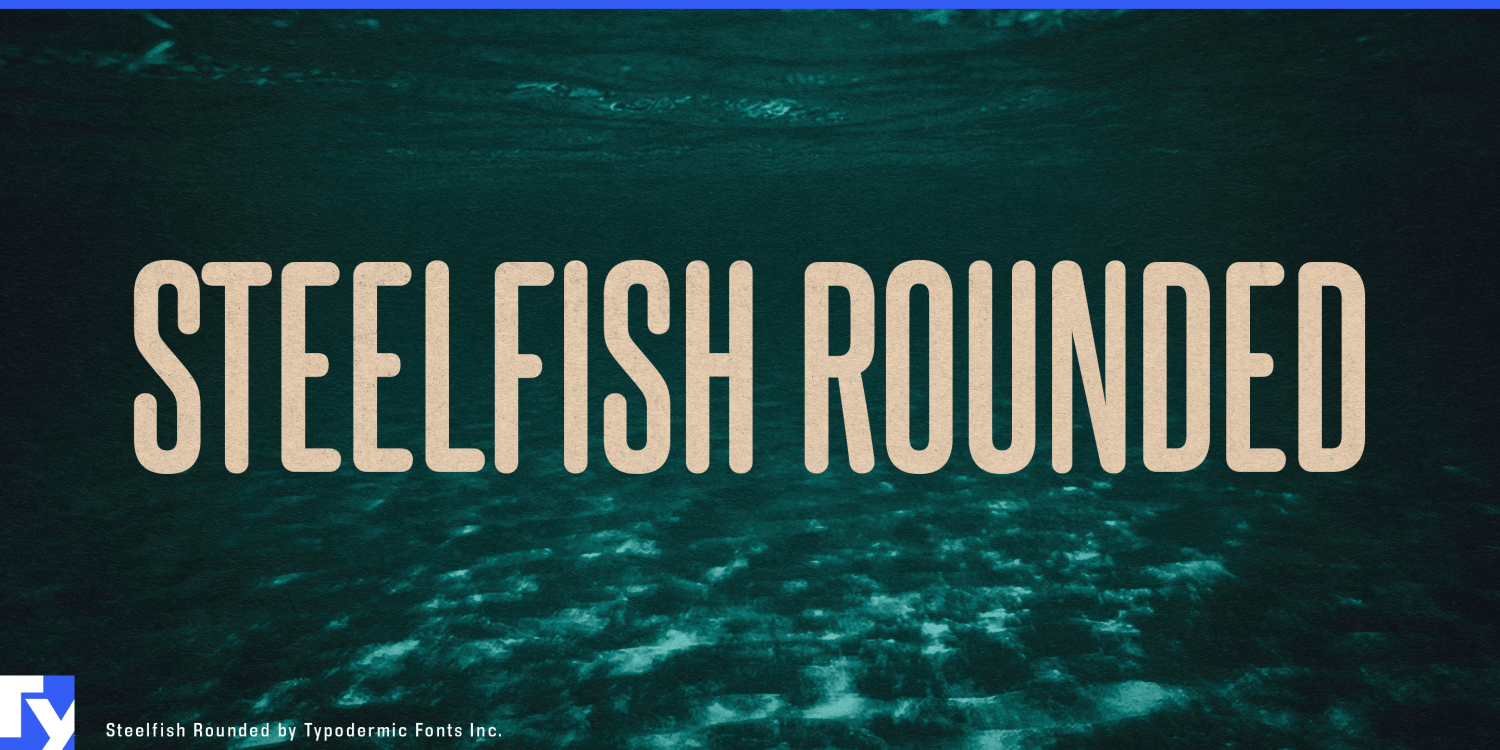 Steelfish Rounded Font Poster #1