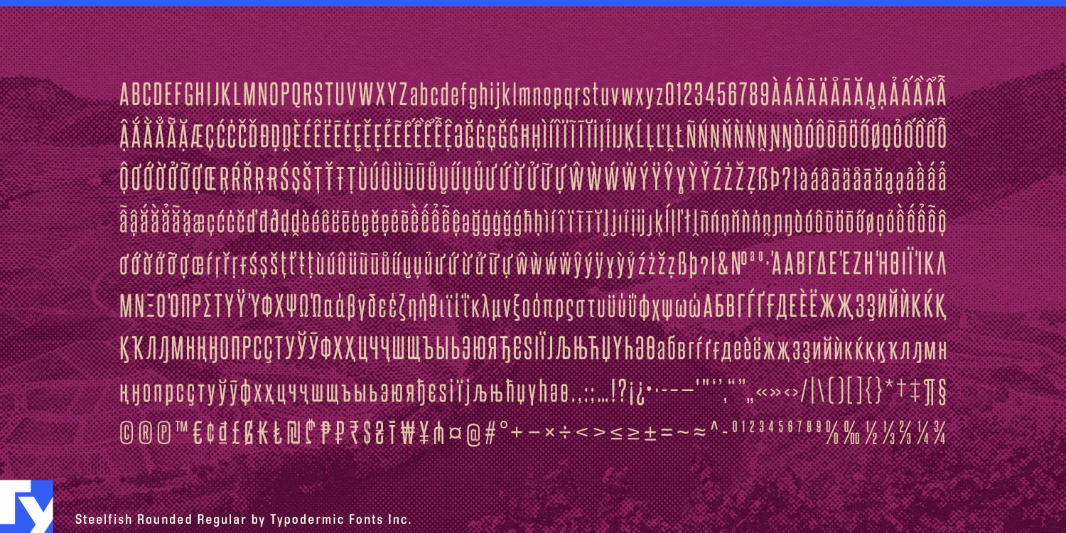Steelfish Rounded Font Poster #1