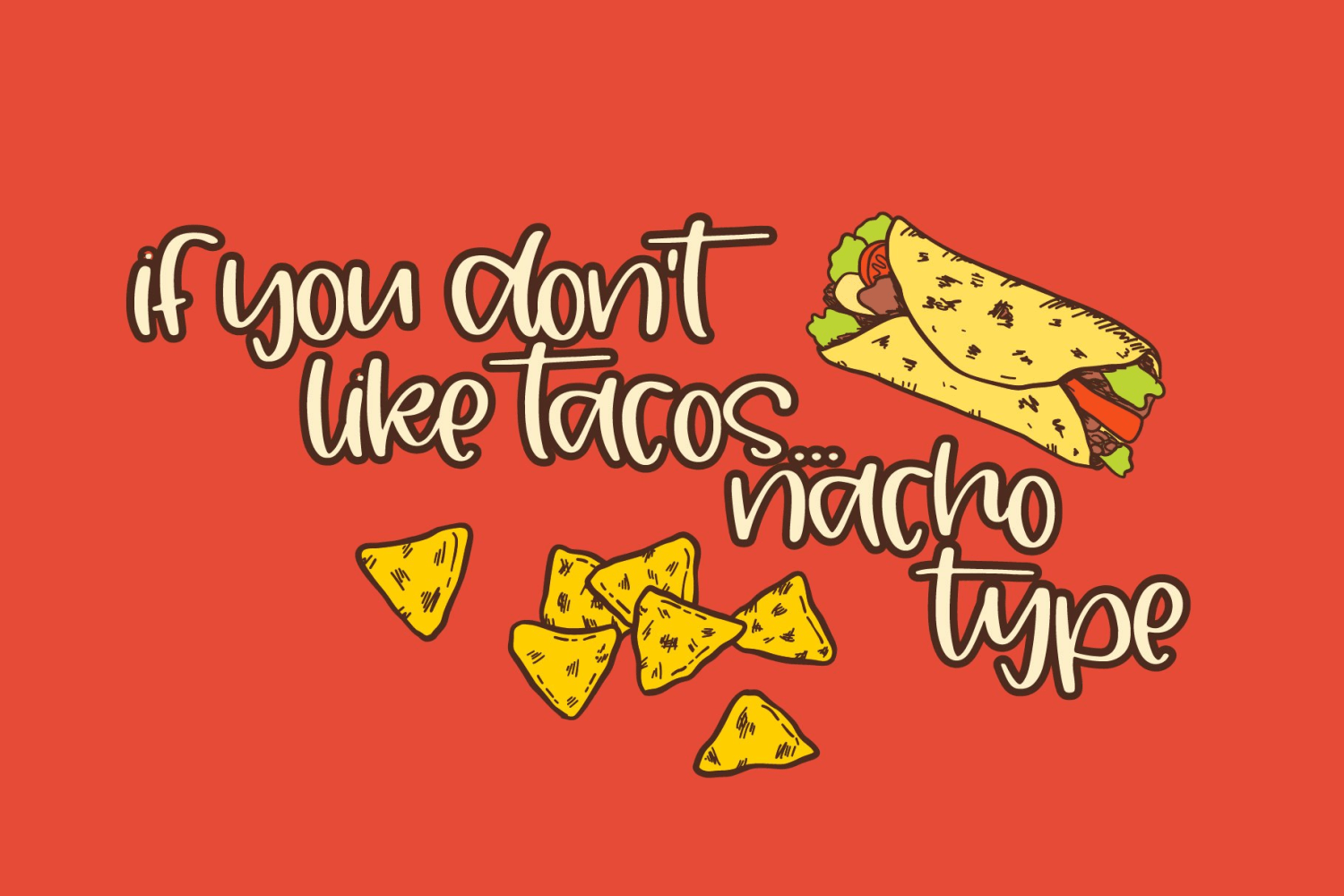 Burrito Struggle Font Poster #3