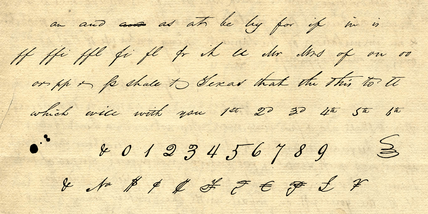 Houston Pen Font Poster #1