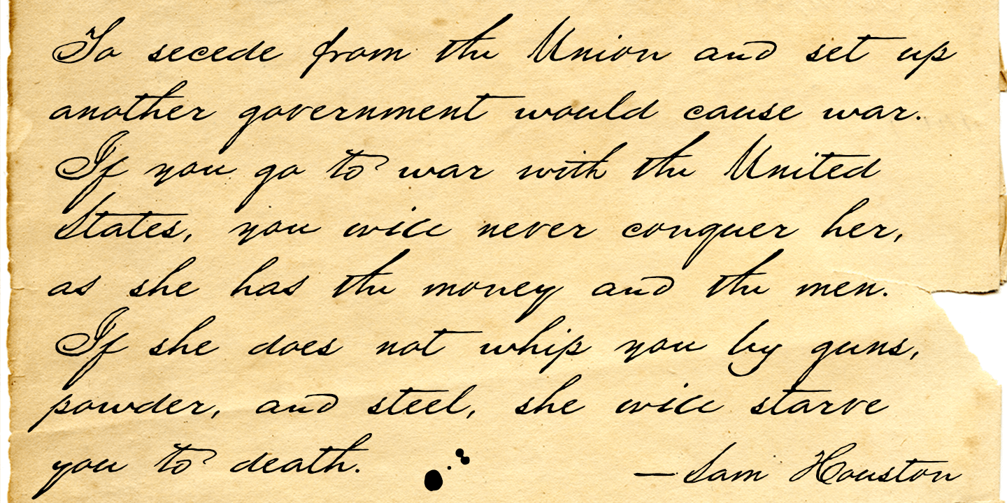 Houston Pen Font Poster #1