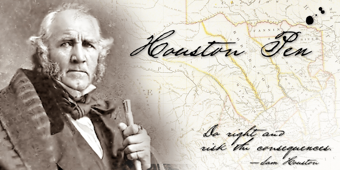 Houston Pen Font Poster #1