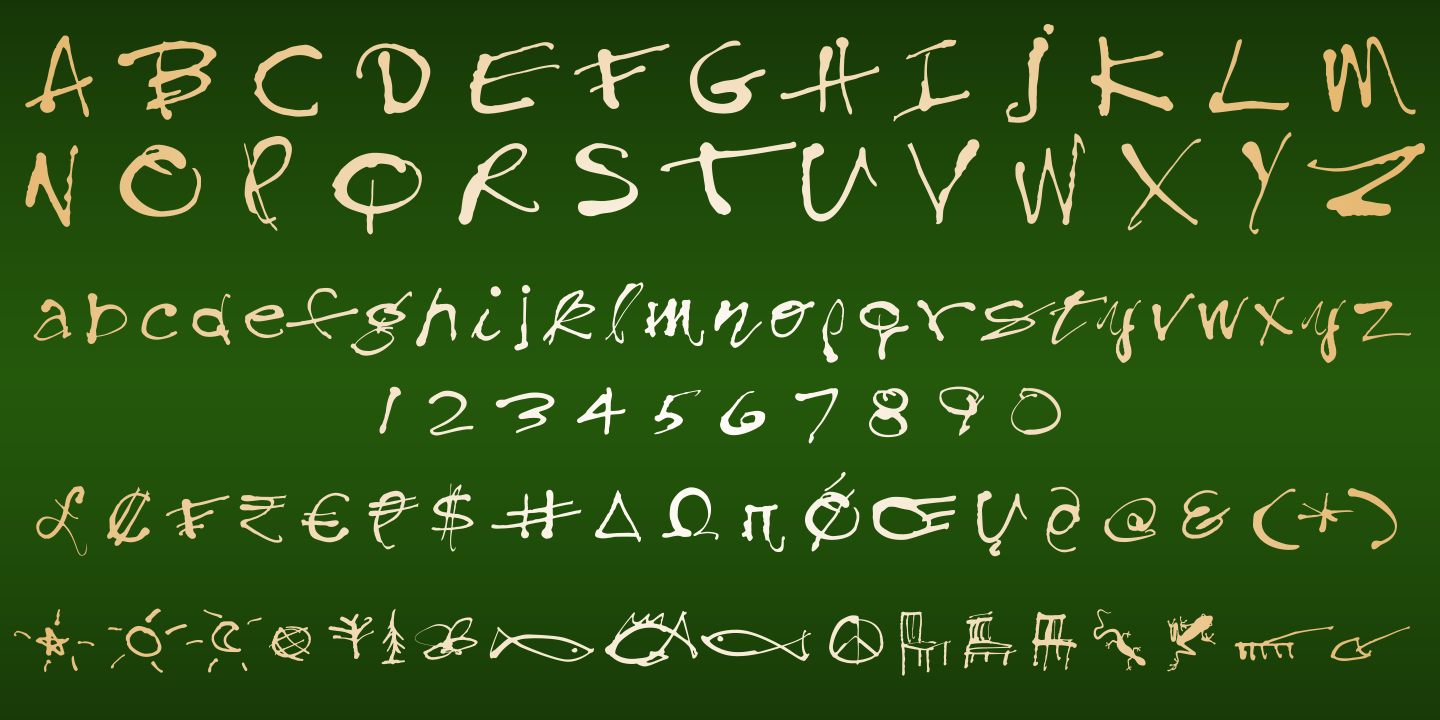 Treefrog Font Poster #1