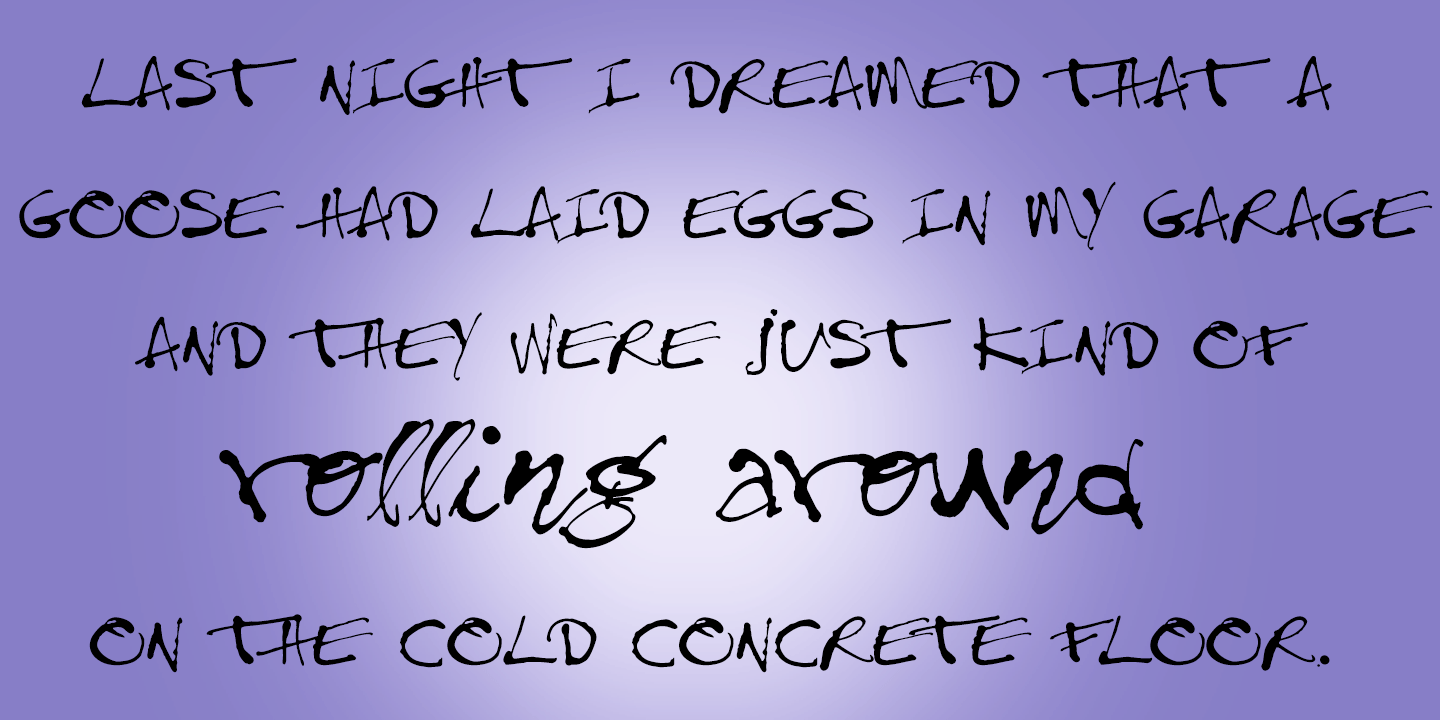 Treefrog Font Poster #1