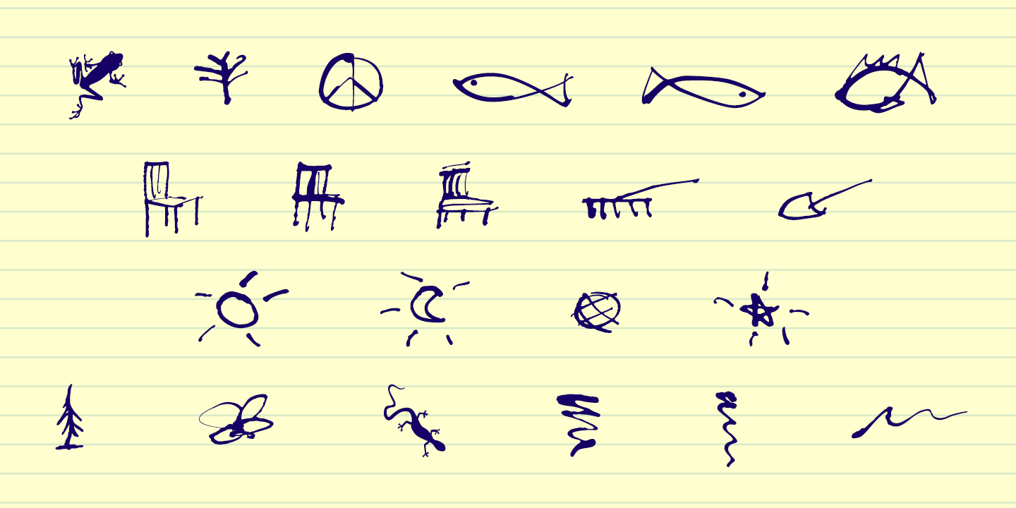 Treefrog Font Poster #1