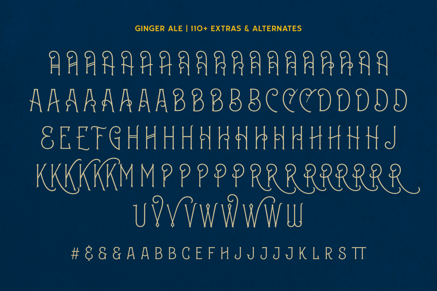 Ginger Ale Font Poster #1