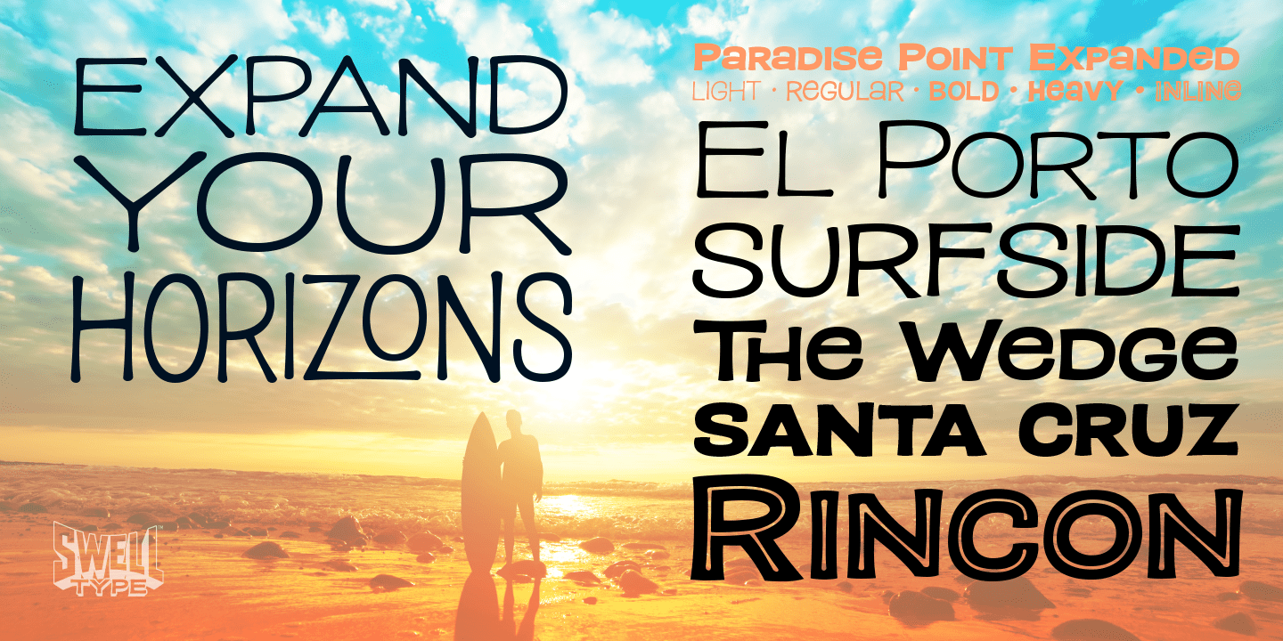 Paradise Point Inline Variable Font Poster #1