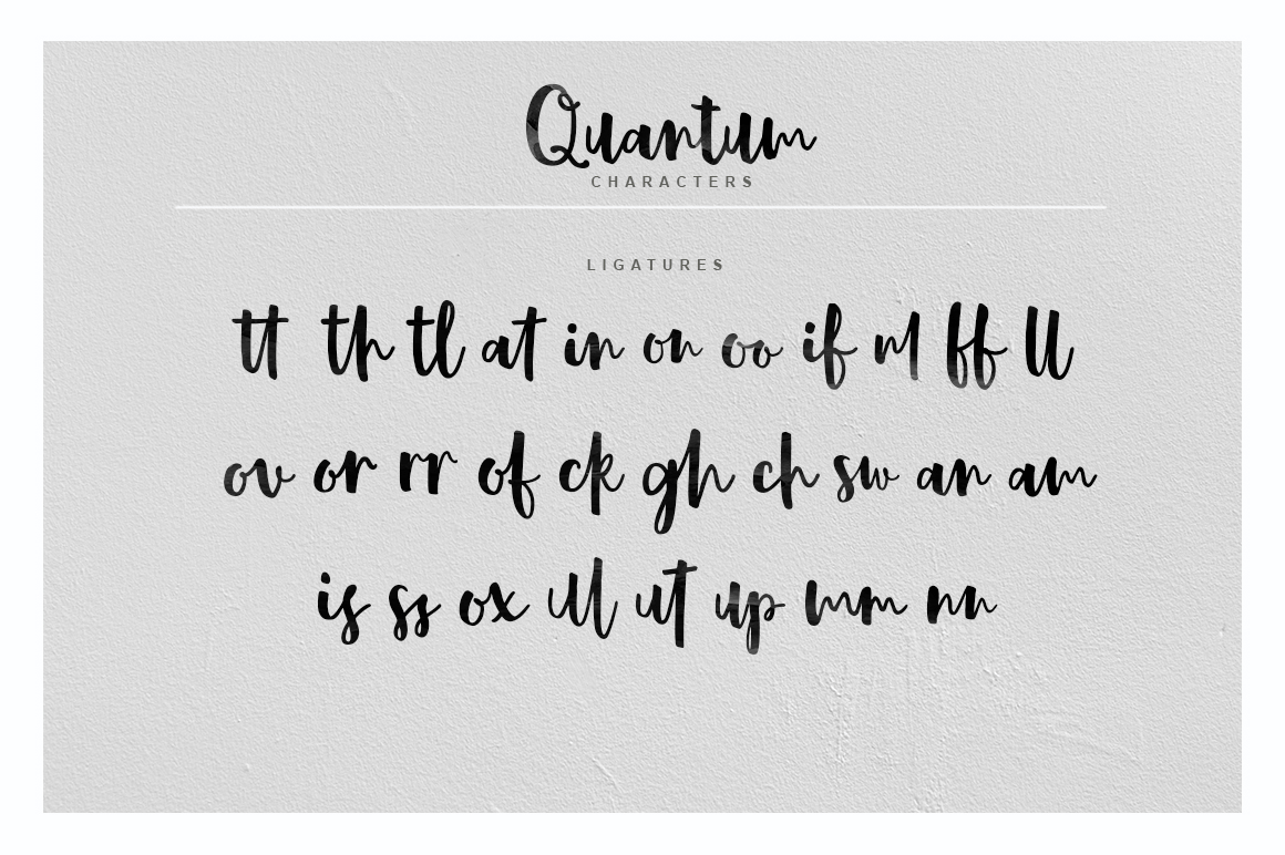 Quantum Font Poster #1