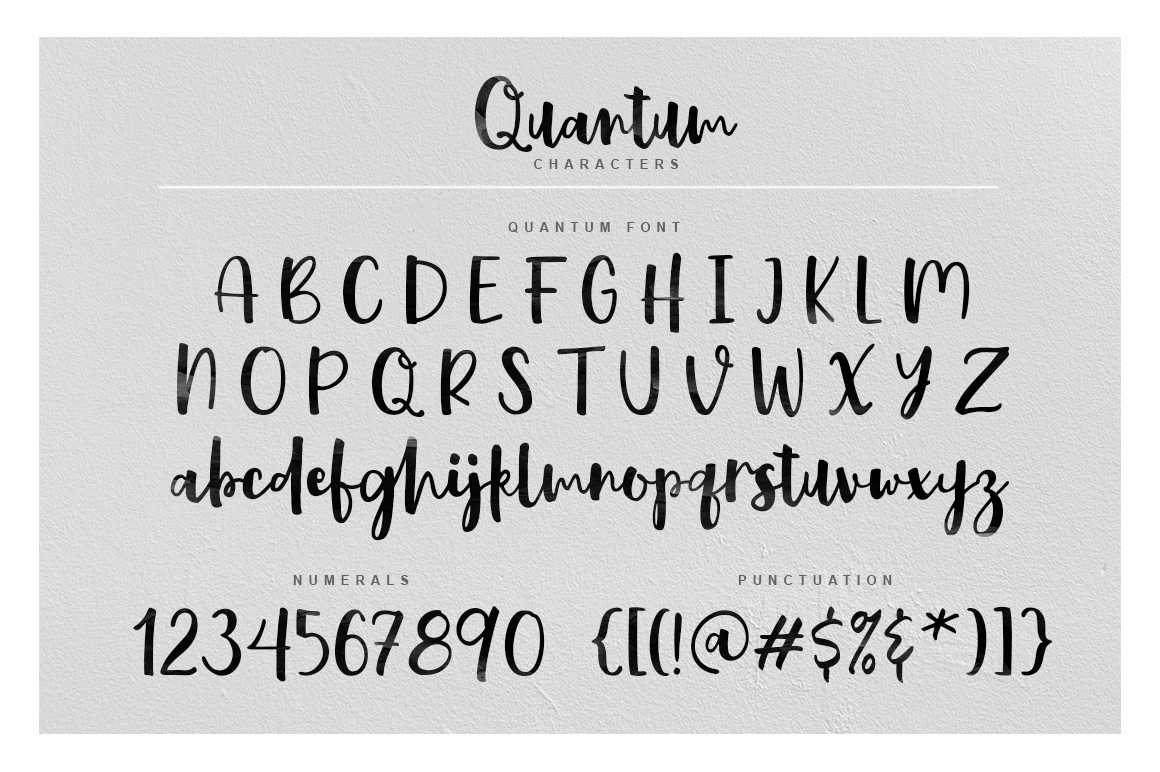 Quantum Font Poster #1