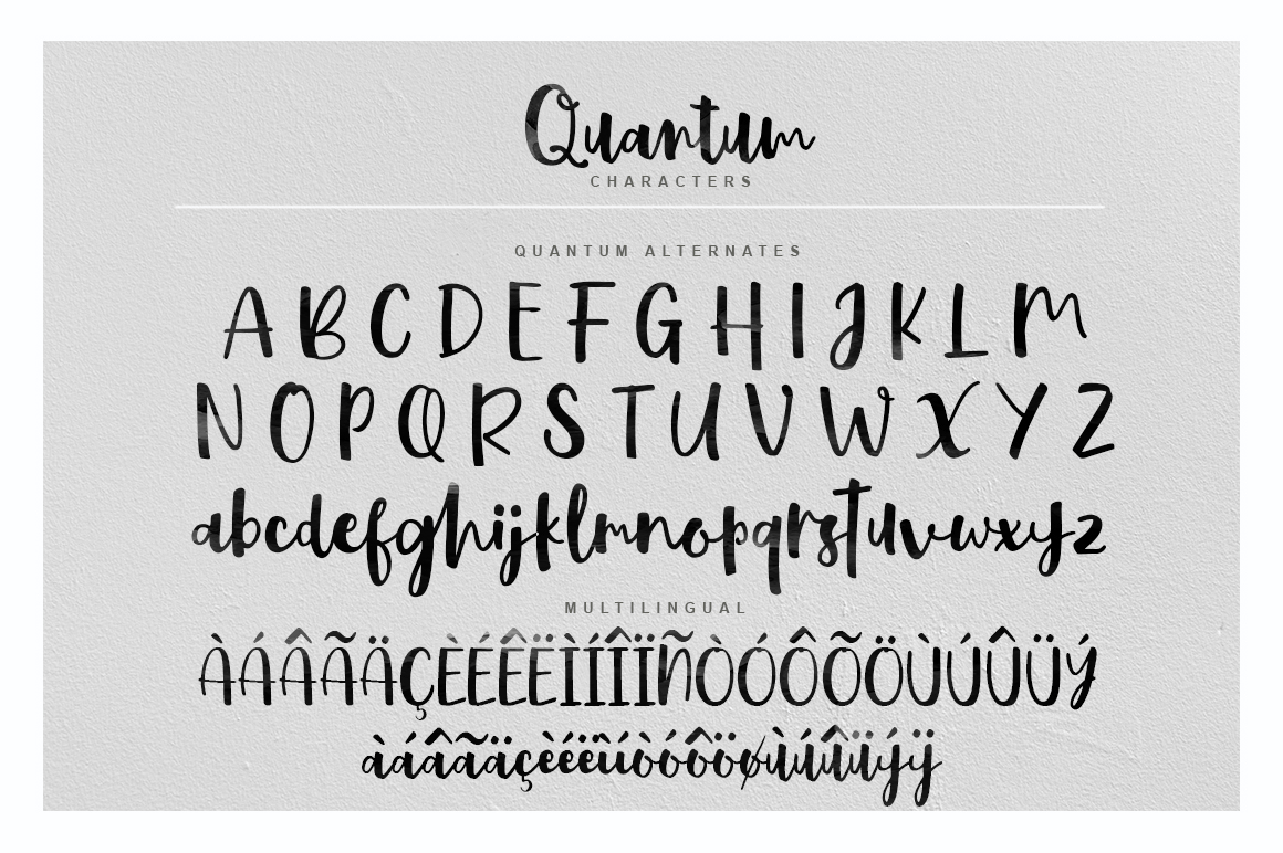 Quantum Font Poster #1
