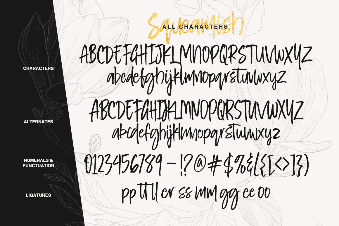 Squeamish Font Poster #1
