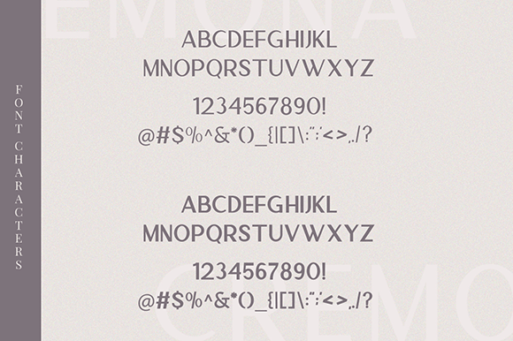 Cremona Font Poster #1