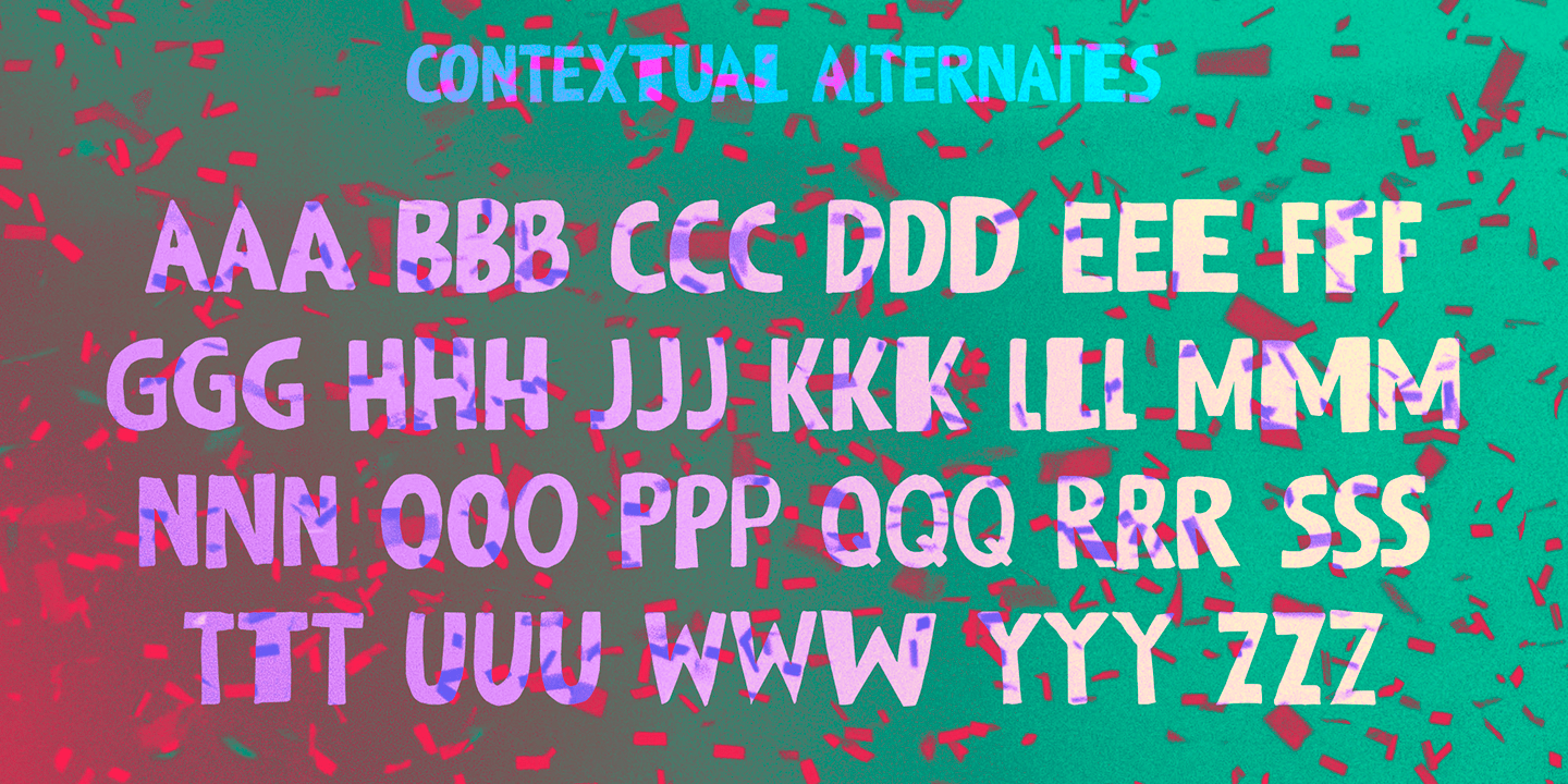 Output Volume Font Poster #1