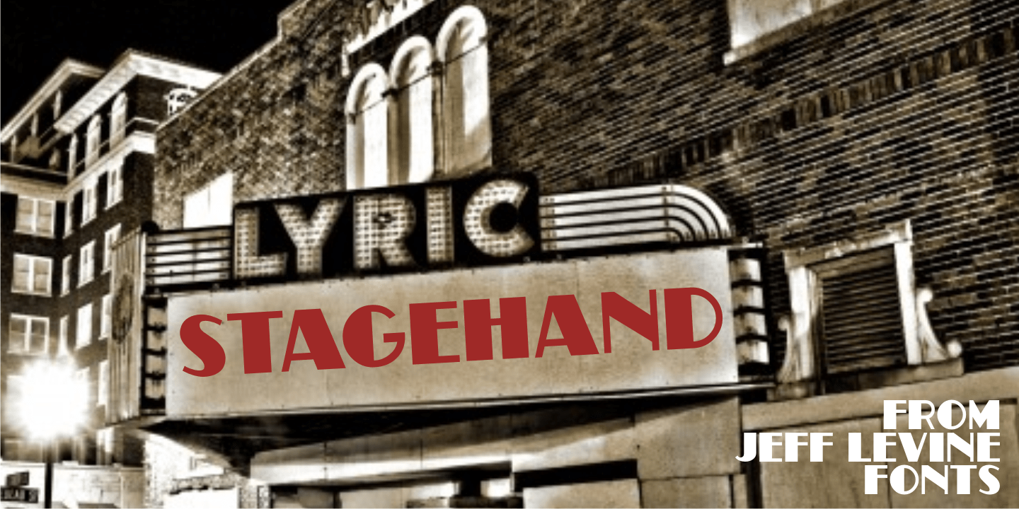 Stagehand Font Poster #1
