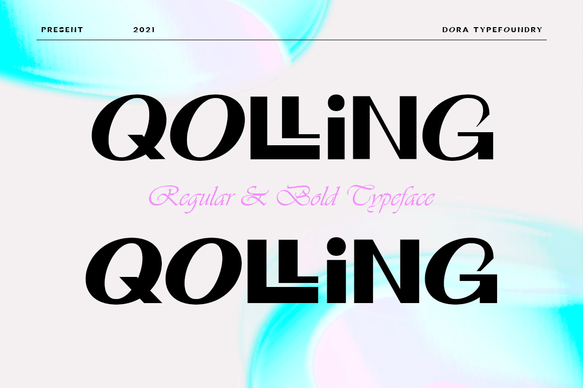 Qolling Font Poster #1