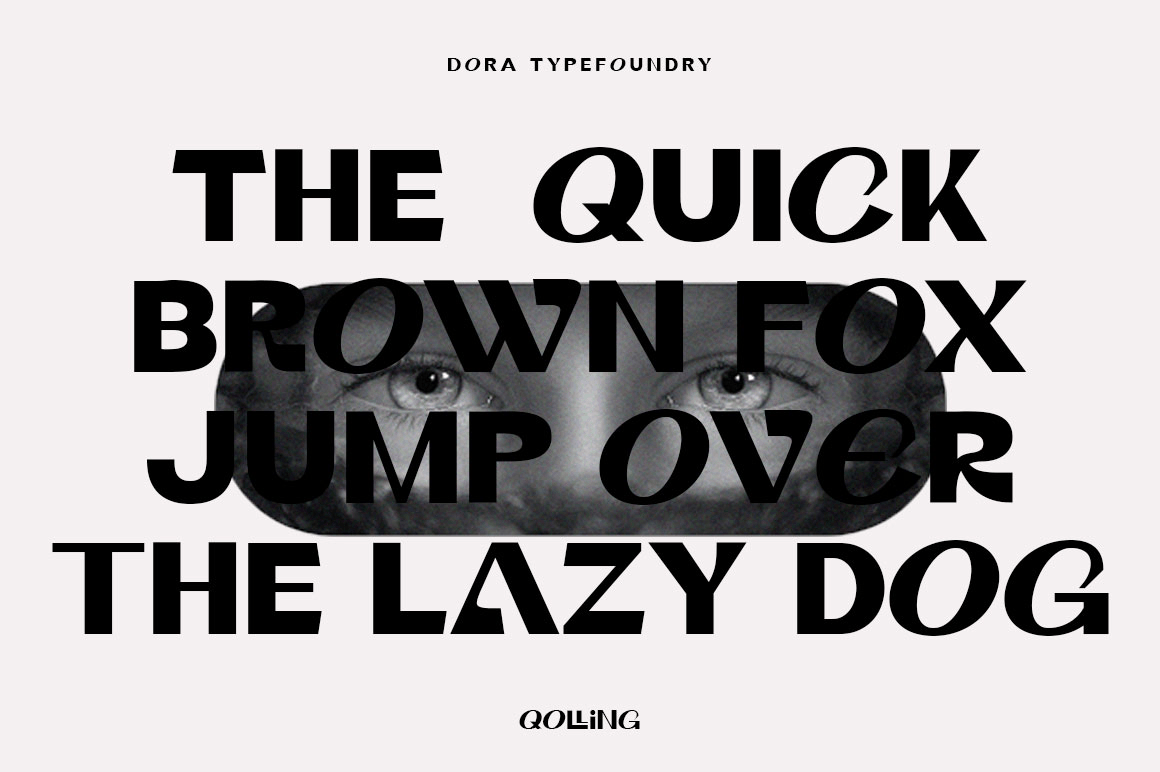 Qolling Font Poster #1