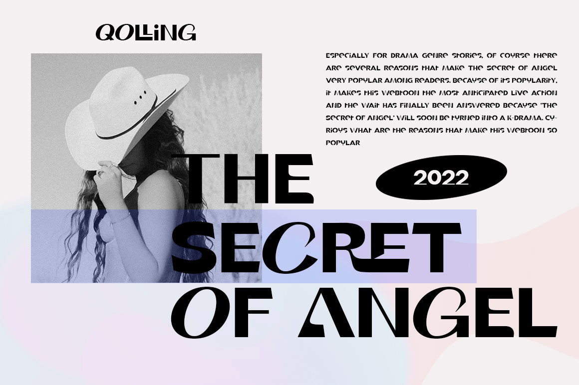 Qolling Font Poster #1