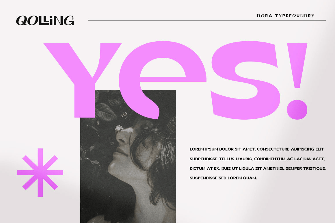Qolling Font Poster #1
