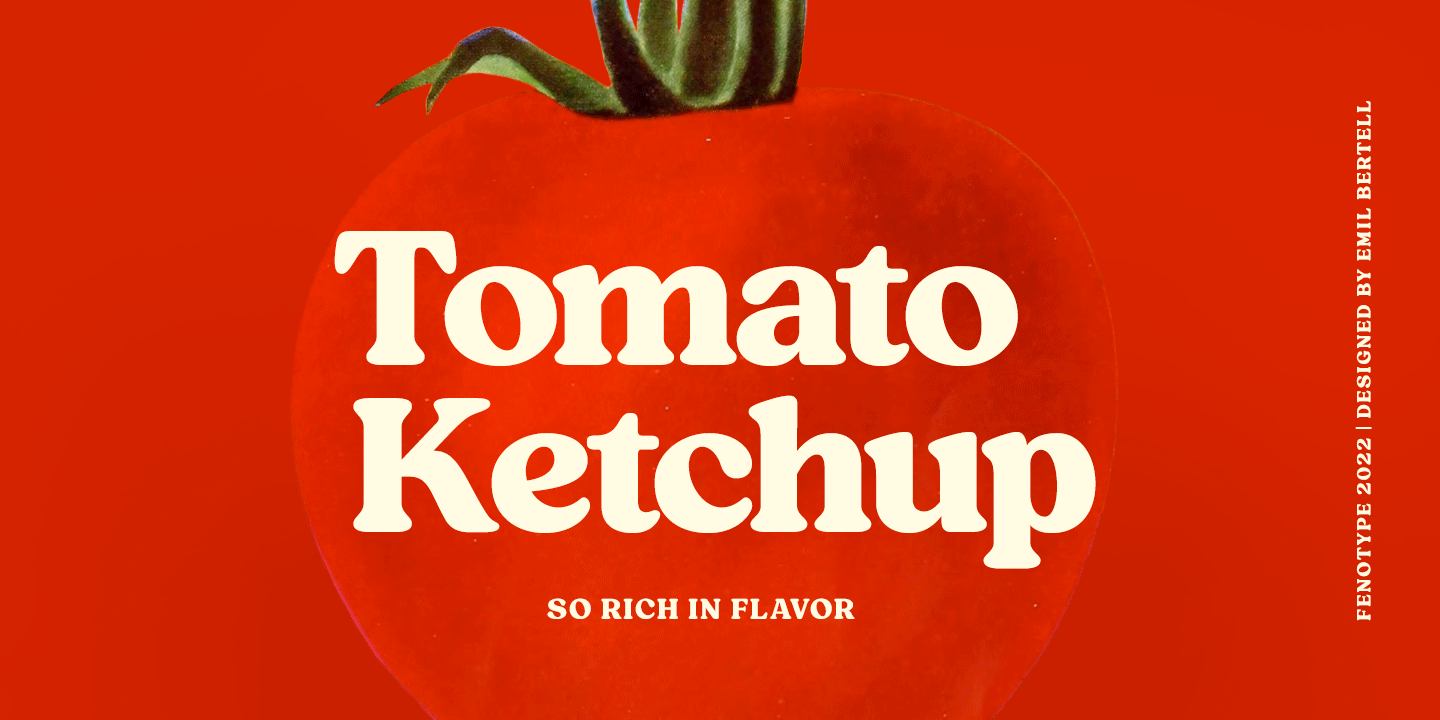 Tomato Ketchup Font Family Poster