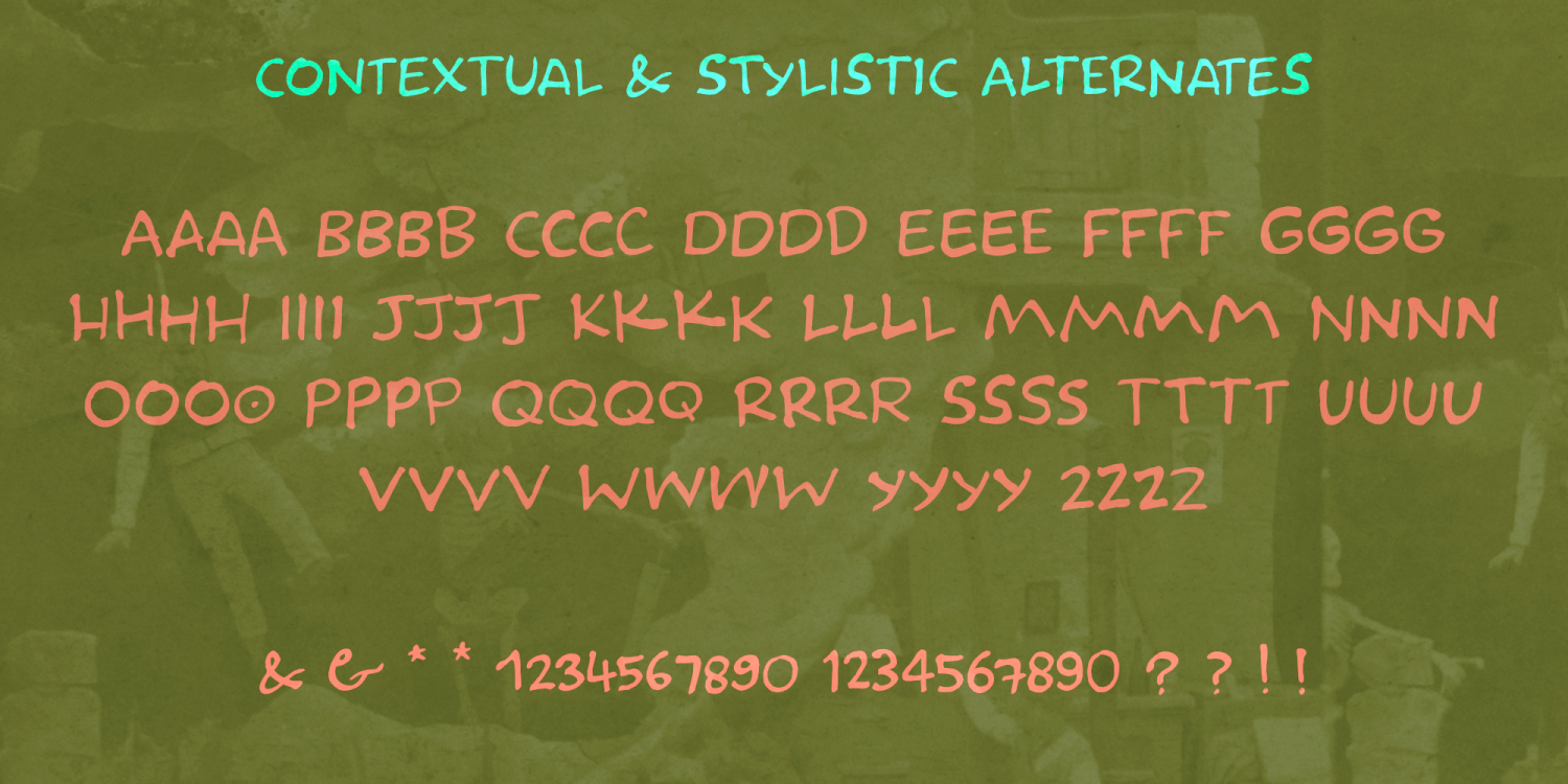 Impending Disaster Font Poster #1