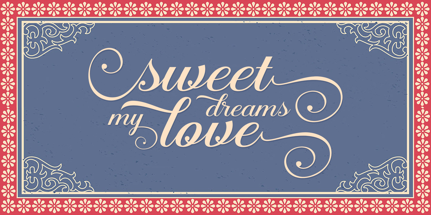Aaron Script Font Poster #2