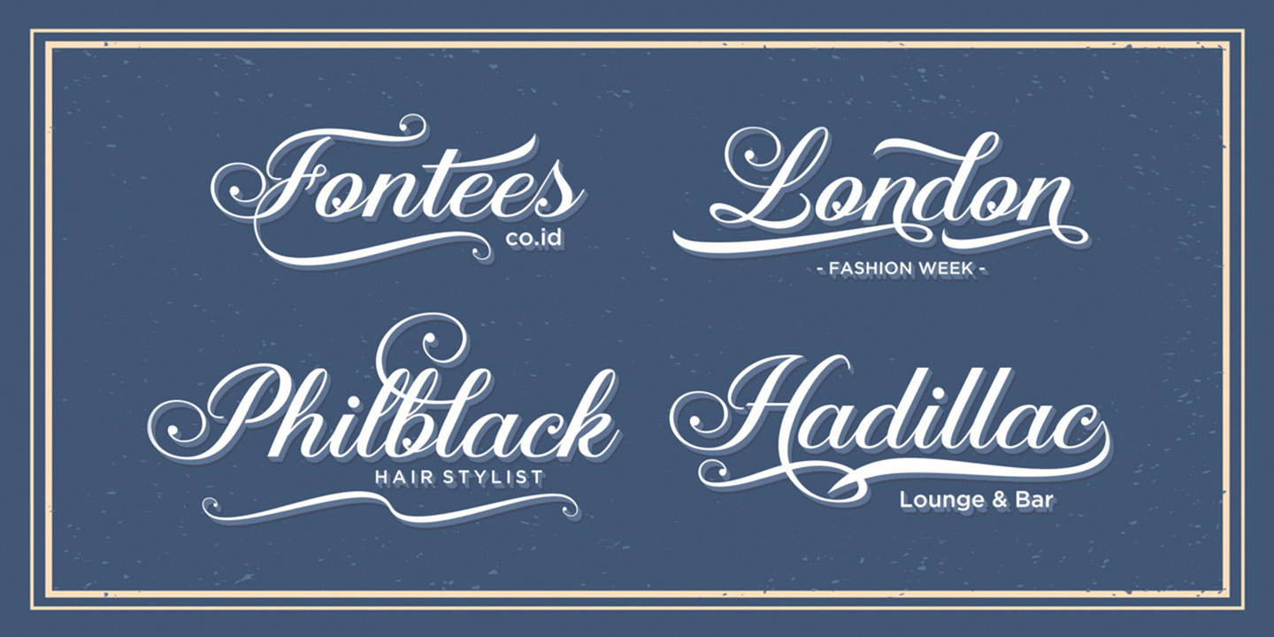 Aaron Script Font Poster #3