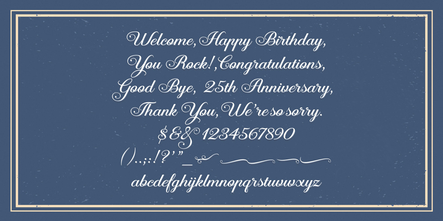 Aaron Script Font Poster #4