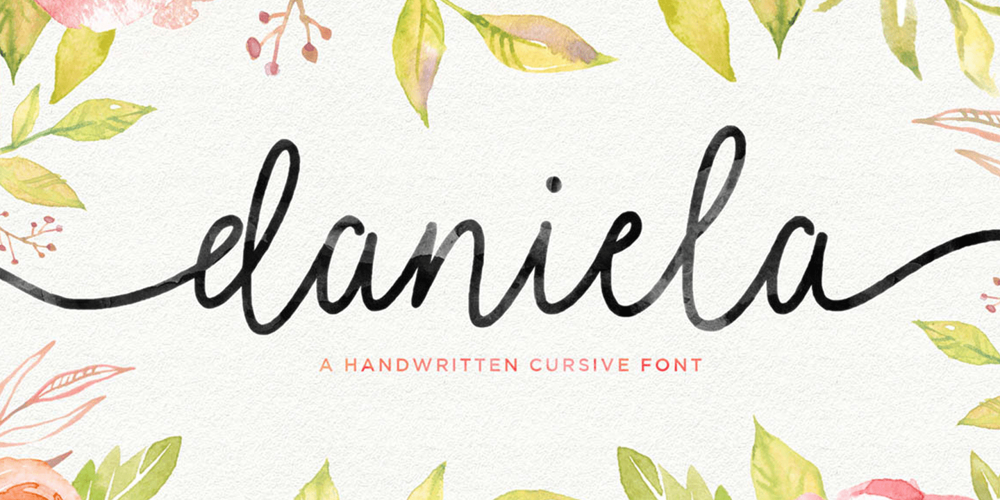 Daniela Script Font Poster #1